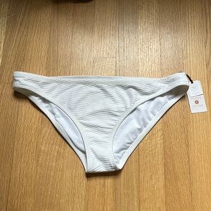 white bikini bottoms